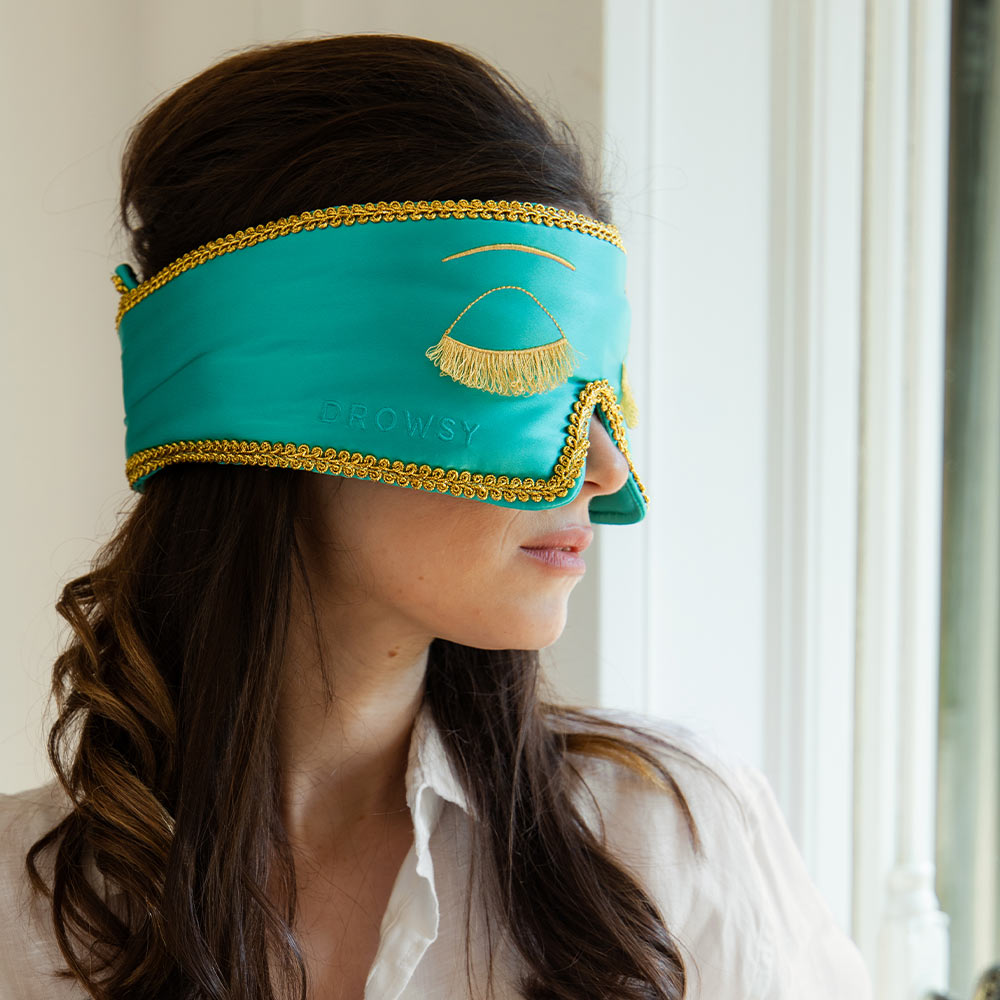 Breakfast at Drowsy Silk Sleep Mask light blocking mask