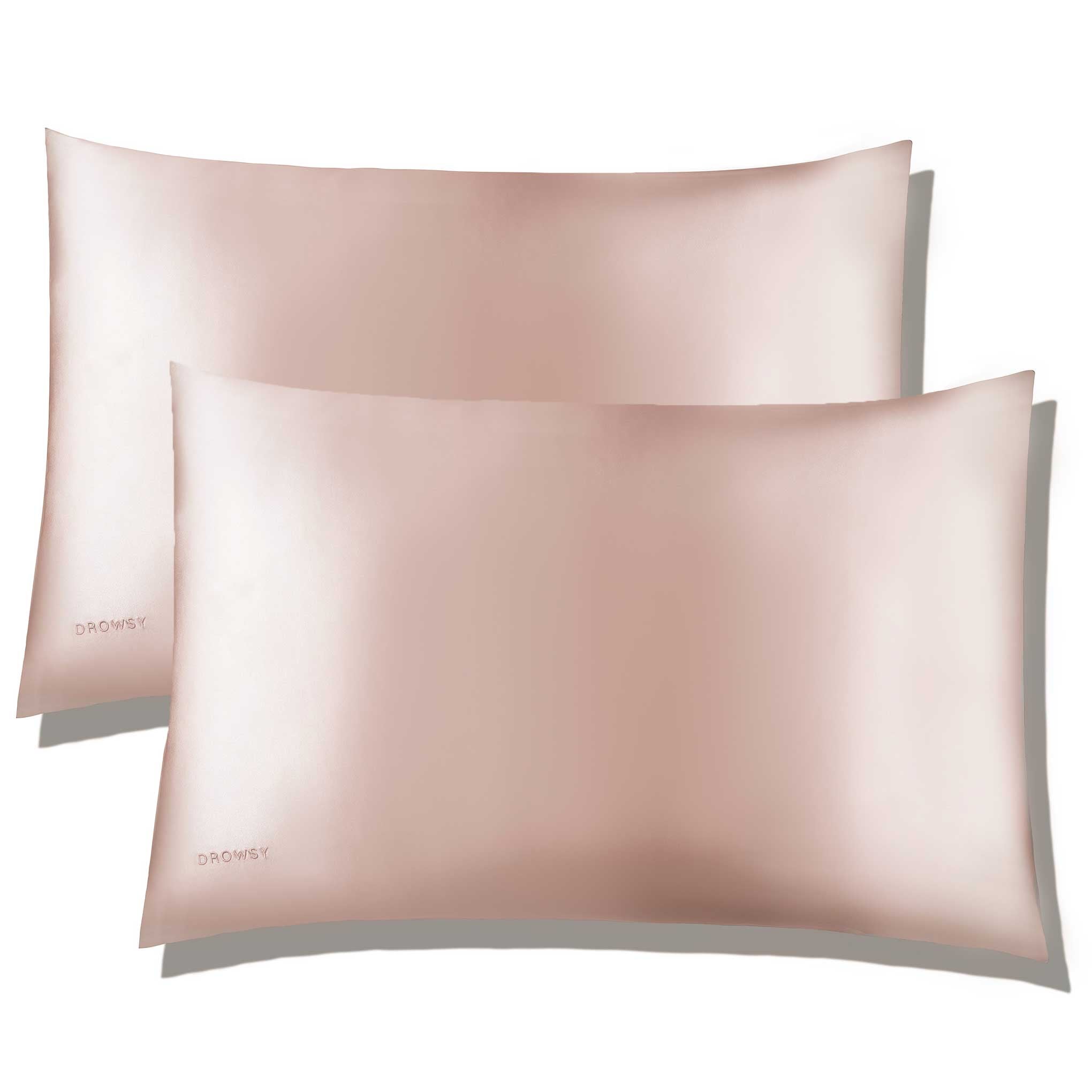 Sunset Pink Silk Pillowcase