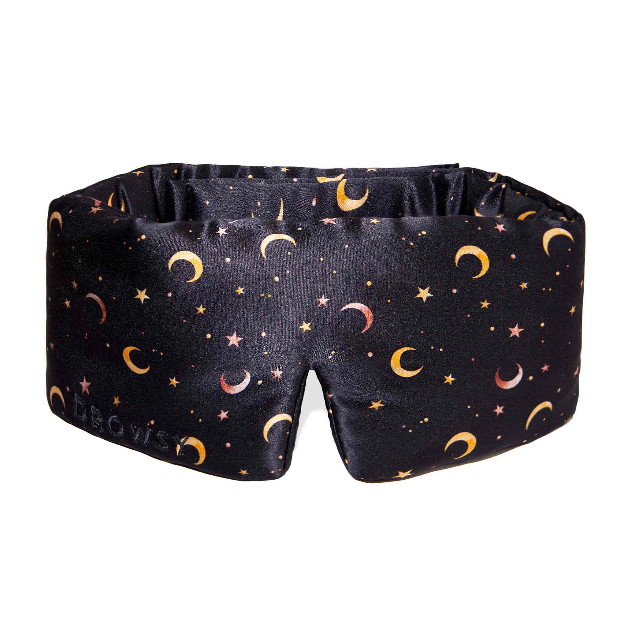 Starry pattern Drowsy sleep mask on white background