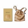 Drowsy Sleep Co. L'Amour Gold Silk Carry pouch with white box on white background